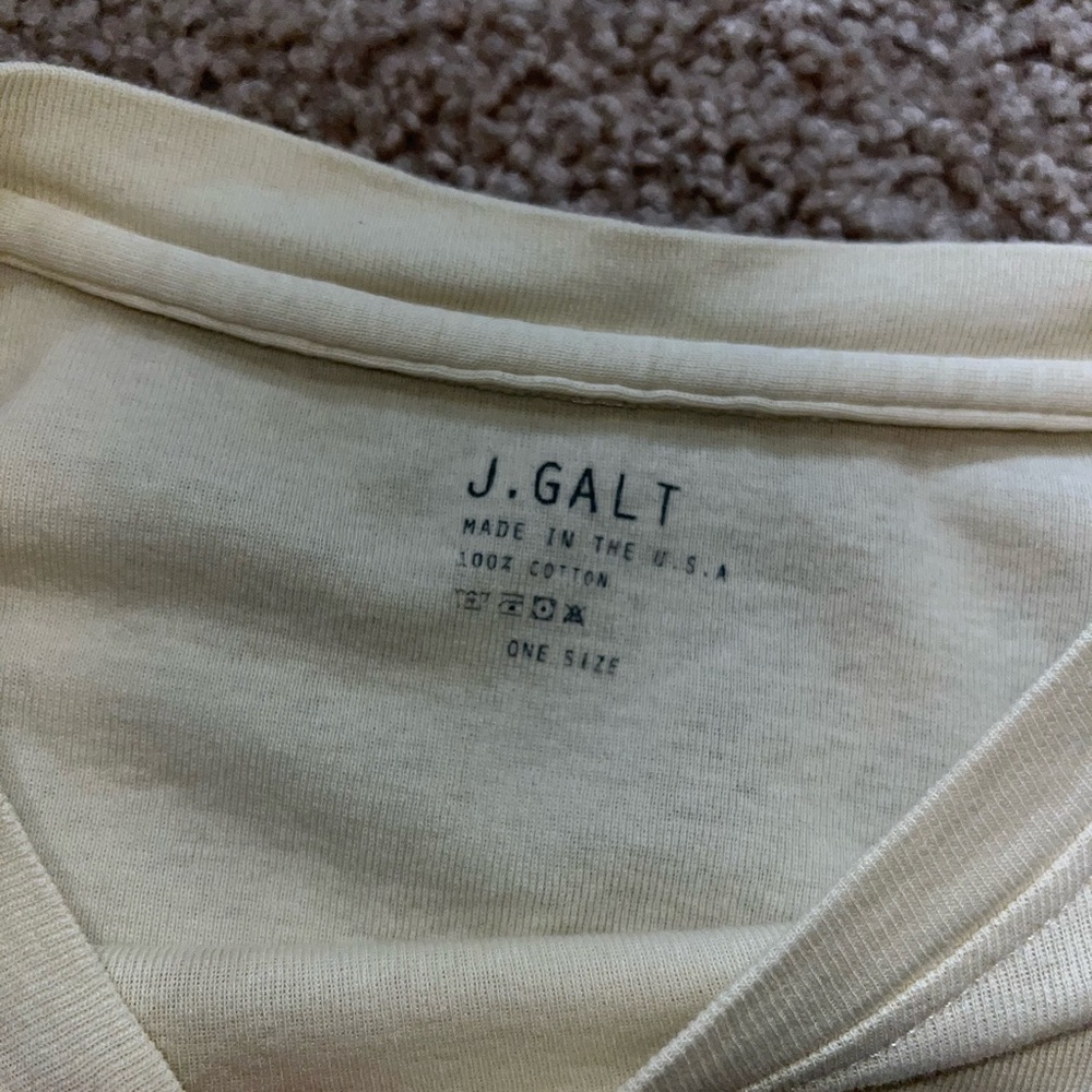 Pacsun Light Yellow Ruffled Tee - Picture 2 of 2